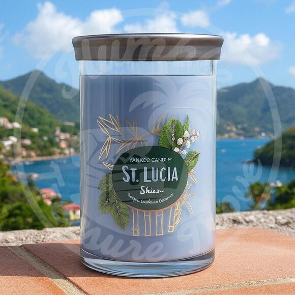 Yankee Candle Other - Yankee Candle St. Lucia Skies 20 oz Large Jar – Carefree Caribbean Ocean Breeze